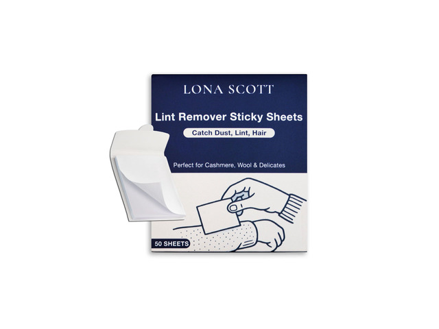 Lint Remover & Lint Roller in a Pad - Travel Friendly for Clothes, Travel, Pet Hair Remover, Dust Remover & Dandruff Remover