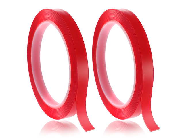 Aeaocvo 2 Rolls Nail Art Tape, 98FT Double Sided Tape Nails, Waterproof Removable Traceless Clear Mounting Tape, Press on Nail Supplies for Nail...