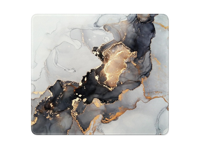 Niniubye Mouse Pad, Minimalism Marble Style Computer Pad, Anti-Slip Rubber Mouse Mat with Stitched Edges for Gaming, Office, Laptop, PC, Women, 9'...