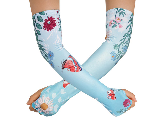 Hmxpls Gardening Sleeves, Garden Sleeves for Women Thorn Proof, Sun Protection Arm Cooling Sleeve with Thumb Hole