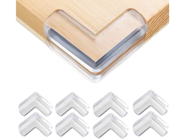 Safety Corner Protectors Guards, 8 pcs Baby Proofing Safety Corner Clear Furniture Table Corner Protection, Kids Soft Table Corner Protectors for...