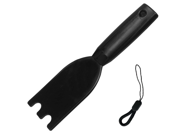 Owiooll Universal Grill Scraper for George Foreman & Most Grooved Indoor Grills, Heat-Resistant Nylon Spatula for Easy Cleaning & Non-Stick Surfaces