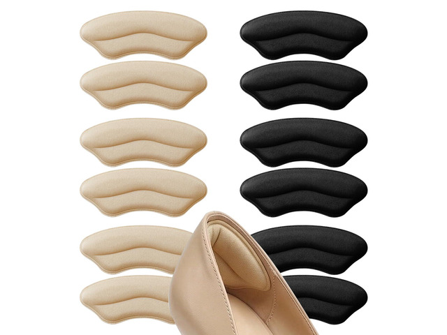 6 Pairs Heel Pads for Shoes, Heel Pads for High Heels, Shoe Inserts for Women, Heel Grips for Womens Mens, Foot Protectors Cushion Liners for...