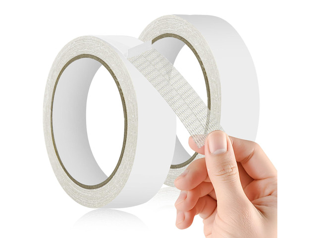 HINGTAI 2PCS Double Sided Adhesive Fabric Tape, Heavy Duty Hemming Tape for Pants & Clothes, No Sew No Iron Needed for Hem Fixing, Crafting, Carpet...