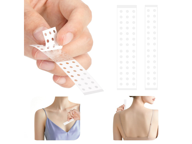 WWYICHEN Double Sided Tape for Clothes, Women Fashion Tape for Garments, Dresses, Hemlines and Necklines, 2 Sizes (20 Pieces)