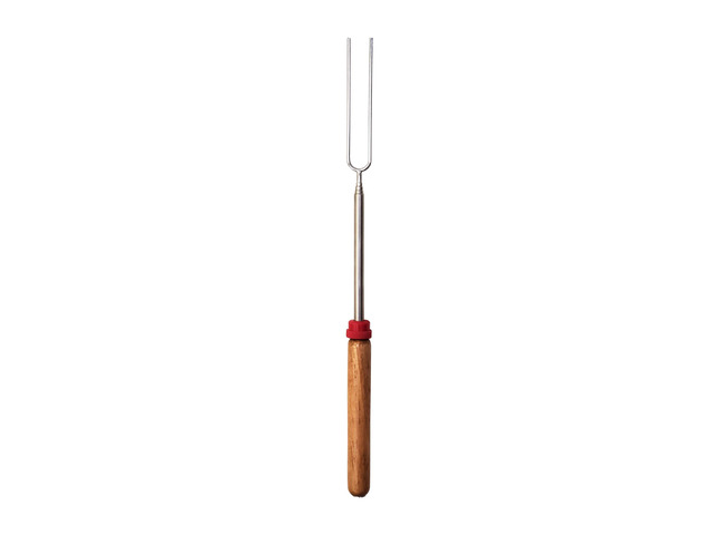 Coghlan's Telescoping Roasting Fork Stainless Steel Skewers for Marshmallows & Hot Dogs Extends 12.5' to 34' with Wooden Handle & Thumb Roller...