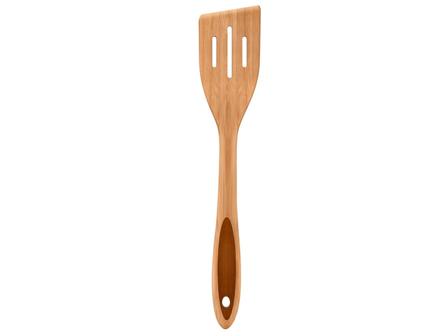 12' Wooden Slotted Spatula Turner, thick Bamboo Kitchen Spatula Turner, Egg Scraper, Wood Cooking Utensil, Kitchen Spatulas for Flipping, Serving,...