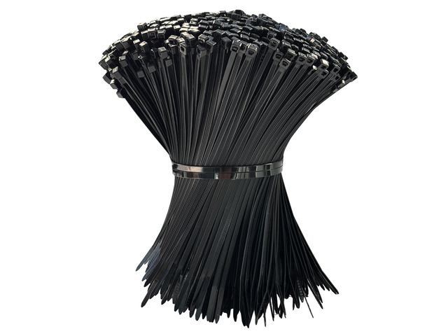 150 Pack Zip Ties 8 Inch Black, 40lbs Tensile Strength, Nylon Cable Ties Self-Locking Wire Ties, Premium Plastic Zip Ties, Tie Wraps for Indoor...