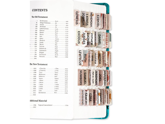 Bible Tabs for Women & Men, Large Print Index Tabs for Study Bibles, Boho 75 Laminated Tabs Help You Find Bible Books Faster, Make Bible Study...