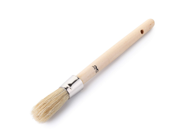 Chalk Paint Brush, 0.7 Inch Round Wax Brush for Furniture Chalk Paint Brushes