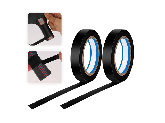 2 Rolls Finishing Tape Tennis Racket, 0.39 Inch × 11 Yards Grip Tennis Finishing Tape PVC Tennis Badminton Racquet Grip Tape Tennis Racket Wrap...