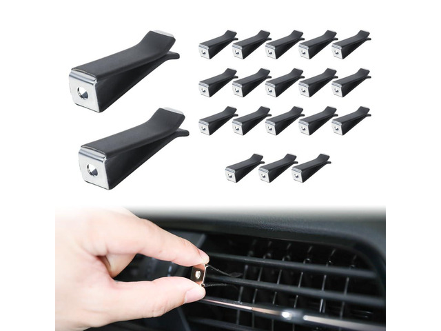20 Pieces Square Head Car Vent Clips,Car Auto Air freshener Outlet Clips Car Diffuser Vent Clip,Car Outlet Perfume Clips Auto Air Conditioner...
