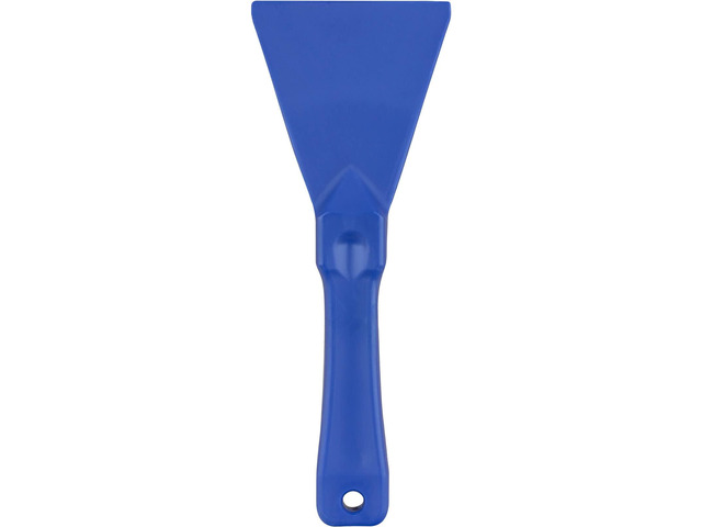 Polypropylene Scraper Tool Food Safe Scraper for Removing Caked-On Residue in Commercial Kitchens, Plastic, 7.82 x 3 Inches, Blue