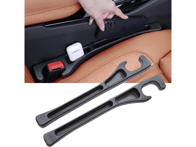 2PCS Car Seat Gap Filler, Universal No Drop Seat Guard Organizer, Stocking Stuffers for Men Women, Car Accessories Between Seat & Console for Car,...