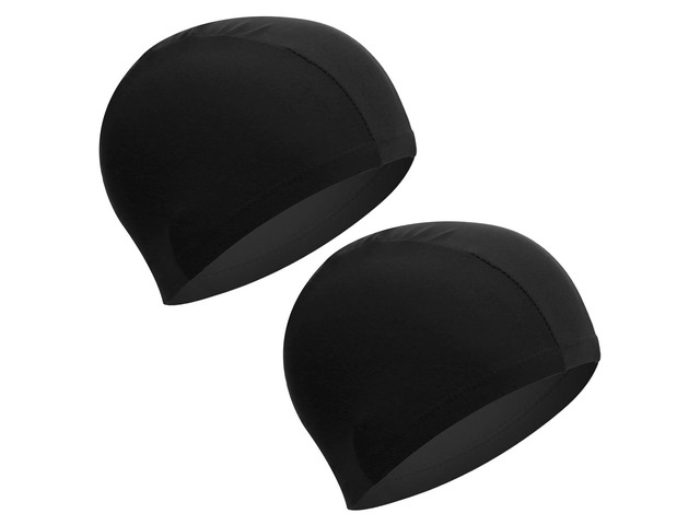 2 Pcs Fabric Swimming Cap, High Elastic Swimming Hat for Adults and Children, Non Slip Comfortable High Elasticity Swimming Cap, Lightweight...