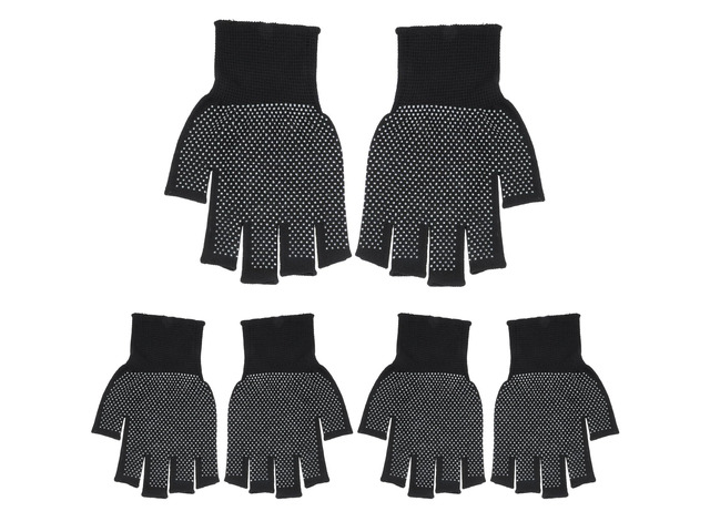 2 Pcs Lightweight Men and Women Half-Finger Slip Breathable Fingerless Work Gloves, Cycling Thin Gloves, Fingerless Work Gloves for Climbing, Gym,...