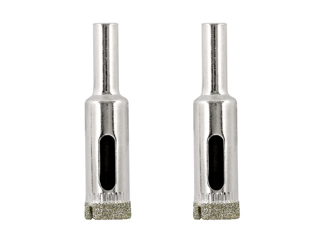 15/32' / 12mm Diamond Drill Bit, Diamond Hole Saw, Glass Drill Bit, Tile Hole Saw Suitable for Ceramic Glass Tile Porcelain Marble (Pack of 2)