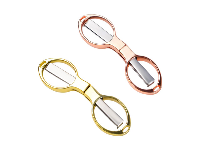 2 Pcs Folding Scissors Safe Foldable Travel Scissors Portable Mini Scissor Stainless Steel Small Folding Scissor for Home Office School Travel Use...