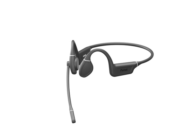 Aura Pro Bone Conduction Bluetooth Headset, Open-Ear Awareness, ENC Noise Reduction Microphone, Dual-Device, Teams Compatible, IPX5 Sweatproof