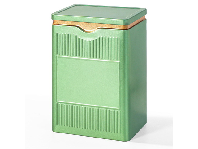 Tea Tin, Premium Tight Sealing Metal Canister with Press on Lid Storage Tin for Loose Leaf, Tea Bags, Ideal for Kitchen Countertop & Pantry,...