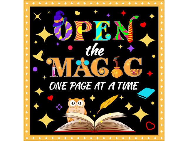 MORENKISS Magic Themed Classroom Bulletin Board Decorations Set Back to School Bulletin Boards Cutouts Classroom Wall Door Decorations for School...
