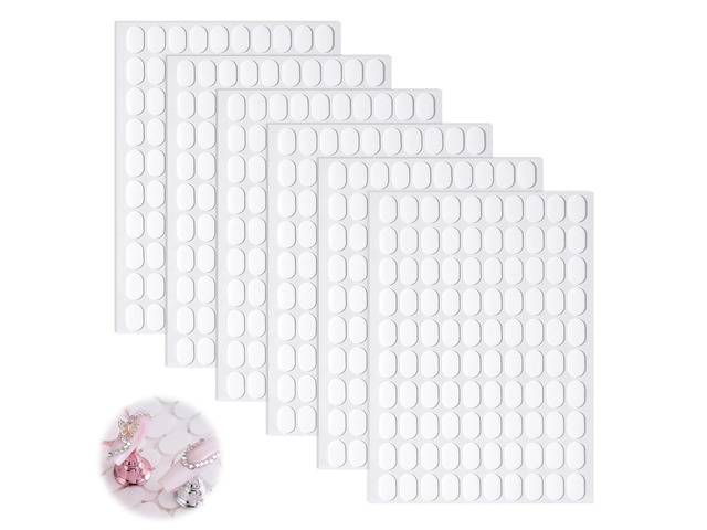 600PCS Double Sided Nail Tape,Nail Stand Sticky Tabs,Adhesive Press on Nails Sticky Tabs,Clear Glue Stickers for Nail Art Holder,Pre-Cut Display...