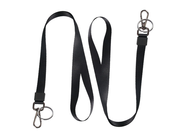 2 Pack Lanyards for ID Badges - Durable Lanyards for Keys, Black Key Lanyard with ID Holder for Men and Women,Clip & Buckle Badge Holder with Lanyard