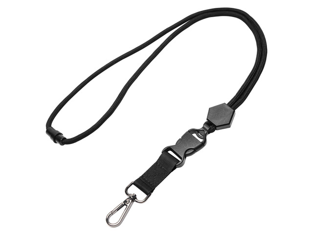 HZMM Breakaway Neck Lanyard for ID Badges - Durable Heavy-Duty Round Cord with Safety Breakaway and Detachable Buckle, Adjustable Black Key Lanyard...