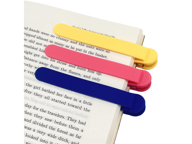 3Pcs Automatic Bookmark, Silicone Smart Book Marks for Reading Women, Men, Kids,Cute Unique Book Markers Bookmark Clip Reading Accessories Gifts...