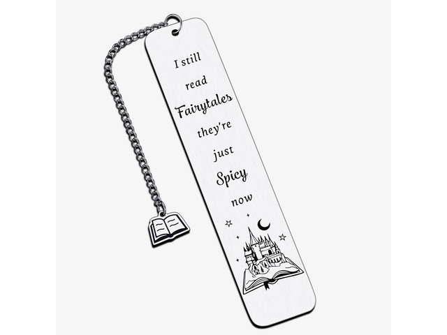 Funny Bookmark Gifts for Women Men, Bookish Birthday Gifts, I Still Read Fairytales They're Just Spicier Now, Book Mark for Best Friends Reader...