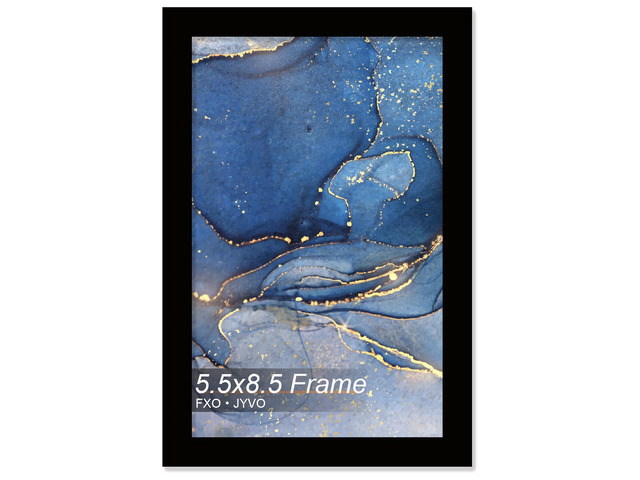 5.5x8.5 Picture Frame for Photo Poster Horizontally/Vertically Black Light Weight and High Transparent 5.5 x 8.5 Frame for 5.5by8.5 Pciture...