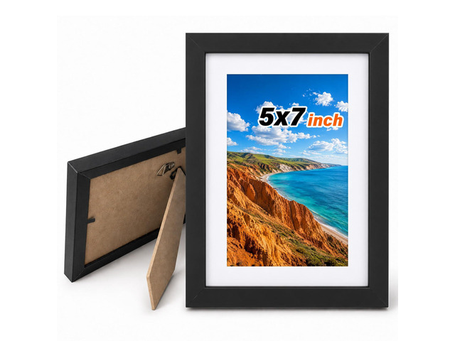 FITIMOR 1 Pack Picture Frame, 5x7 Inch, Black Photo Frames, Wall Frame Small Picture Frames, Wall Frame for Photos, Prints, Posters,...