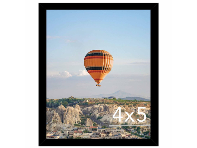 JCJMY 4x5 Picture Frame for Wall or Tabletop, Wall Hanging Horizontally or Vertically, 4 x 5 Wall Gallery Poster Photo Frame with Shatter Resistant...