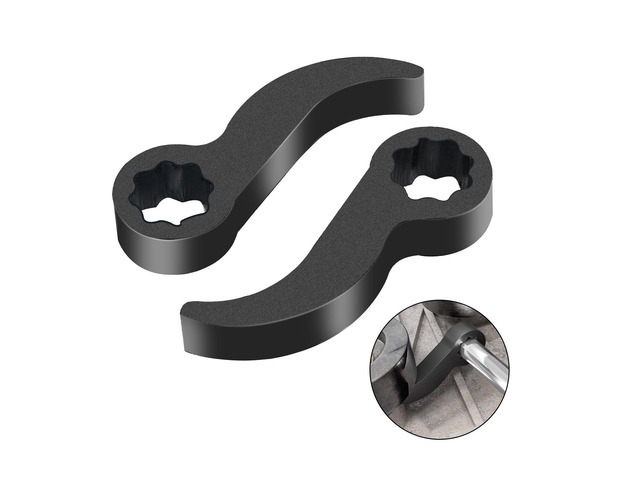 2PCS Pry Bar Wrench Adapter, Adjustable Bull Horn CV Axle Removal Tool Ratchet Pry Bar Attachment for Automotive Half Shaft Removal, 8-Point,...