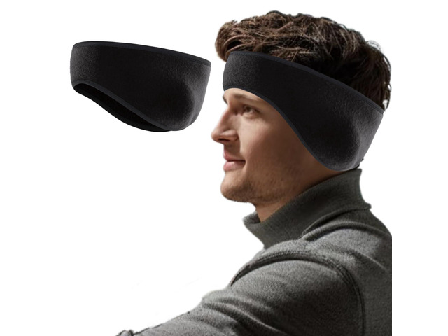Renil Ear Warmers for Men and Women & Ear Warmers for Cold Weather Headband (Black)