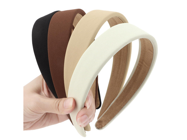 Hotalisona Headbands for Women Non Slip Trendy 1 inch Wide Headbands, Elastic Hair Bands Fashion Accessories for Women Girls 4PCS