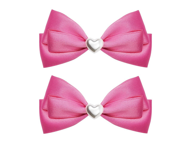 LMYMHMLM 2pcs Pink hair bows for girls, cute bow hair clips for women, hot pink hair bow with alligator hair clip, christmas and valentines hair...