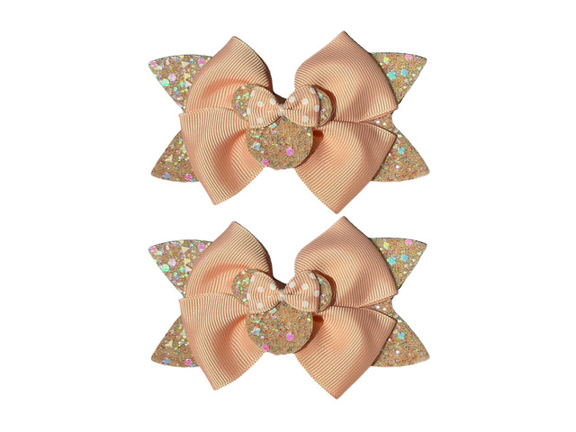 Koolgil 4.5 Inch Cute Mouse Ears Sequins Bows Hair Clips For Baby Girls, Toddler, Kids and Young Women Birthday Party Wedding Christmas Occasions...