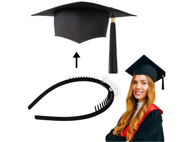 HAIMITI Graduation Cap Headband Insert, Grad Caps Headband Insert, Adjustable, Don't Change Your Hair,Simple and Practical Anti-Fall Hairband for...