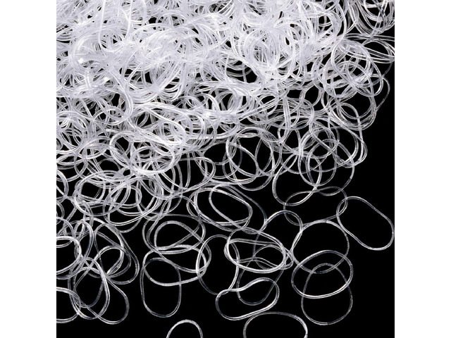 Hicarer 1000 pcs Mini Rubber Hair Bands 1/2' Soft Elastic Bands for Woman Hair Braids Ponytails & Beards Small Dreadlocks, Wedding Hairstyle and...