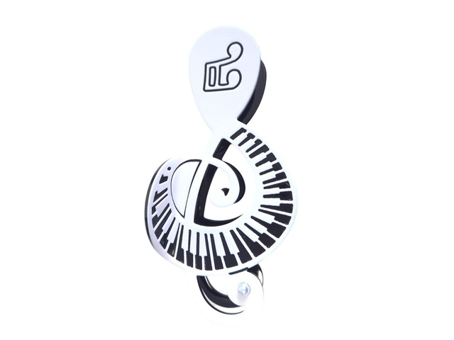 Funny Music Note Elements Hair Clips,Acetate Claw Clips for Women,1 count Excellent texture, Comfortable to wear, Durable and stable, Novel...