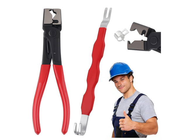 Electrical Disconnect Pliers for Cars,Heavy Duty Connector Removal Tool Non-Slip Dual-Head Design,Hose Clamp & CV Boot Clamp Use,Connector...