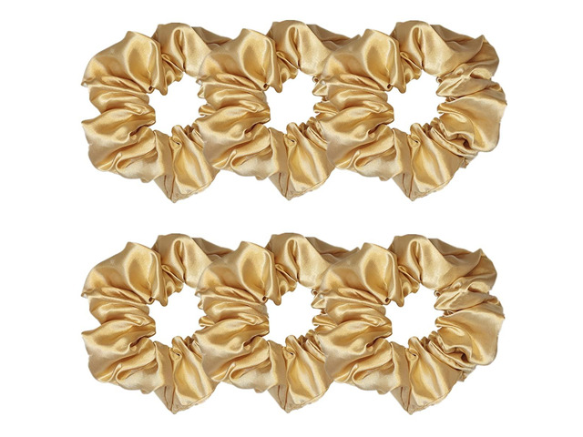 6 Pcs Satin Silk Hair Scrunchies Soft Hair Ties Fashion Hair Bands Hair Bow Ropes Hair Elastic Bracelet Ponytail Holders Hair Accessories for Women...