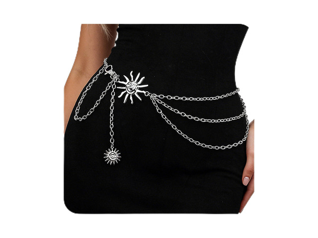 Waist Chain for WomenRenaissance Accessories Y2K Body Belly Chain Medieval Skirt Dress Stomach Hippie Corset Belt Hip Greek Goddess Fashion -...