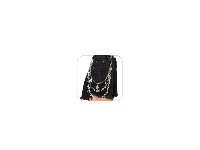 Pants Chain for Women Layered Jean Waist Accessory Hip Belt Wallet Chain Jewelry for Jeans Skirts Y2K Punk Outfit