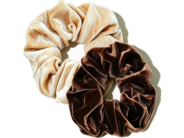 Velvet-Scrunchies for Women Hair-Ties Jumbo Ponytail Holder Hair Accessory