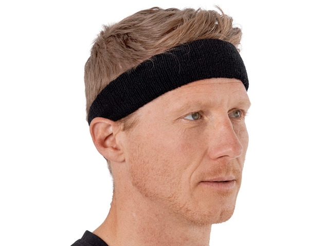 Tough Headwear Terry Cloth Headband - Sweat-Wicking Running Head Band - Basketball Accessories - Headband for Washing Face - Black