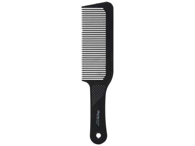 Diane Flat Top Clipper Comb Fine Tooth, Hair-Cutting, Styling Tool for Women, Men, Hair Stylists, Barbers, Black, 9.5 Inches,