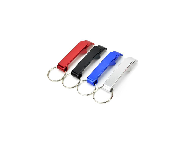 4PCS Colorful Beer Bottle Openers, Premium Metal Keychain Beverage Bottle Opener for Men, Women, Small and Practical, Easy to Carry, Open the Lids...