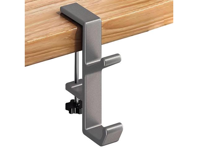 Headphone Stand - Aluminum Alloy Headphone Holder, Under Headset Stand for Desk Fit for PC Gaming Headset Hanger Hook Suitable for Office,...